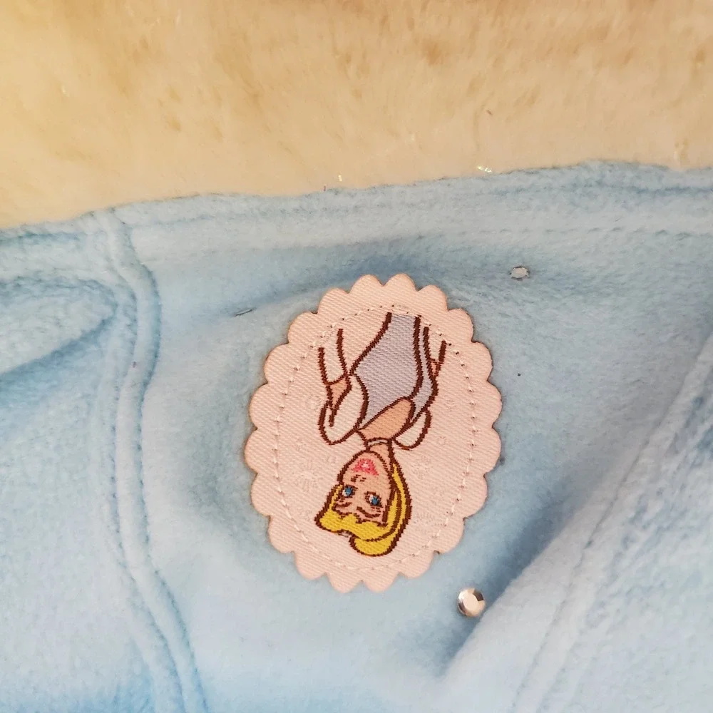 Disney Store Cinderella Fleece Winter Hat Faux Fur Trim Blue‎ Girls XS TP XCH